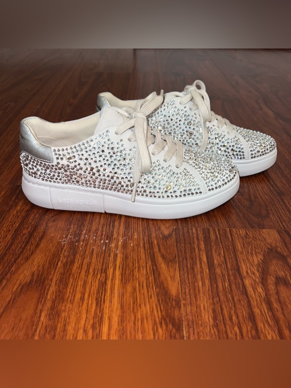 Kate Spade New York Lift Crystal Lace Up Low Top - Picture 2 of 7